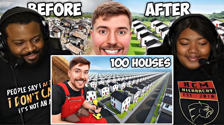 BRI CRIED!! | MRBEAST - I Built 100 Homes And Gave Them Away! REACTION 🧑🏾‍💻‼️