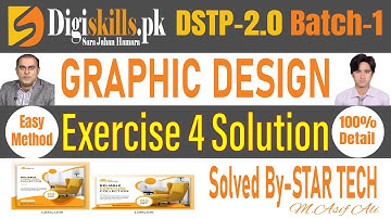 DSTP-2.0 Batch 1 Graphic Design Exercise 4 | Digiskills Graphic EX no-4 | Exercise 4 Graphic Design