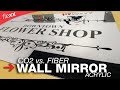 Laser Engraved Wall Mirror | CO2 vs Fiber Laser Sources | Mirror Acrylic