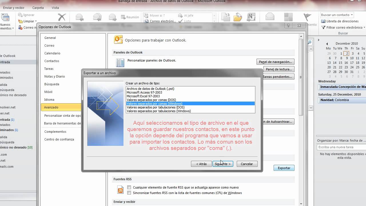 Exportar Contactos Outlook 10 Mp4 Youtube