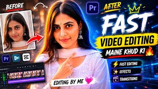FAST VIDEO EDITING Maine Khud Ki 😳🔥#earners #gyanbhaiya #edit 