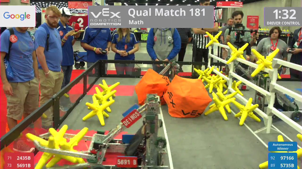 2017 VRC Math Q181 - 2435B 5691B vs 97166 5735B - 25 to 14