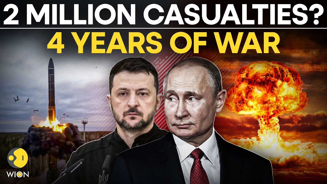 Russia-Ukraine War LIVE: 4 Years Of War, 2 Million Casualties | WION