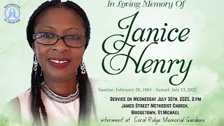 Live Stream of Funeral Service for Janice Henry