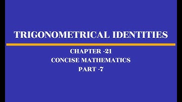 Trigonometrical Identities | Class 10 | Ch-21 | Ex- 21(E) | Part - 7 | ICSE #class10maths #class10