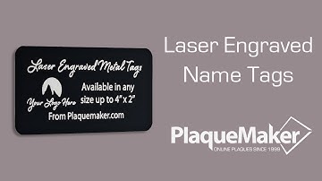 Laser Engraved Name Tags - PlaqueMaker.com