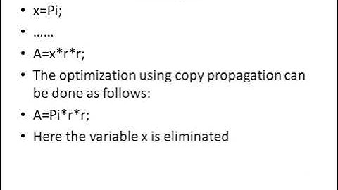 Machine Independent Optimization VIDEO