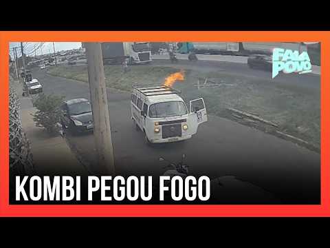 Employee acts fast to extinguish van fire in Umuarama