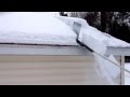 Snow shredder roof cleaner