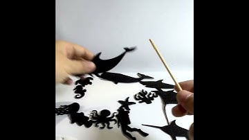 Shadow Puppets Play Theater for Kids Sea Animal