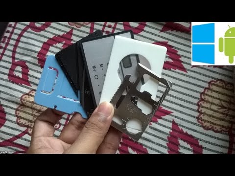 190) 5 EDC credit card shaped products you can buy for less than 1 $