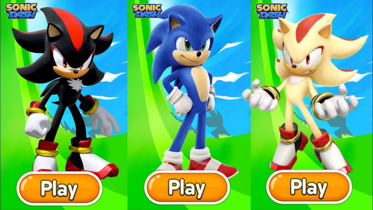 Sonic Dash - Movie sonic Vs Shadow Vs Super Shadow Vs All Boss Zazz ...