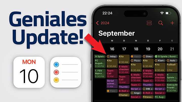 Apple Kalender & Erinnerungen: ENDLICH gut? (iOS 18)