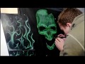 Smoke and greenskull airbrush