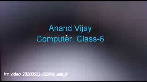 Ch-2-Mouse Settings and File Explorer Option, Class-6, Computer, By Anand Vijay.