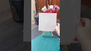 DIY Mini Canvas Stand for my desk ✨ #shorts #diy