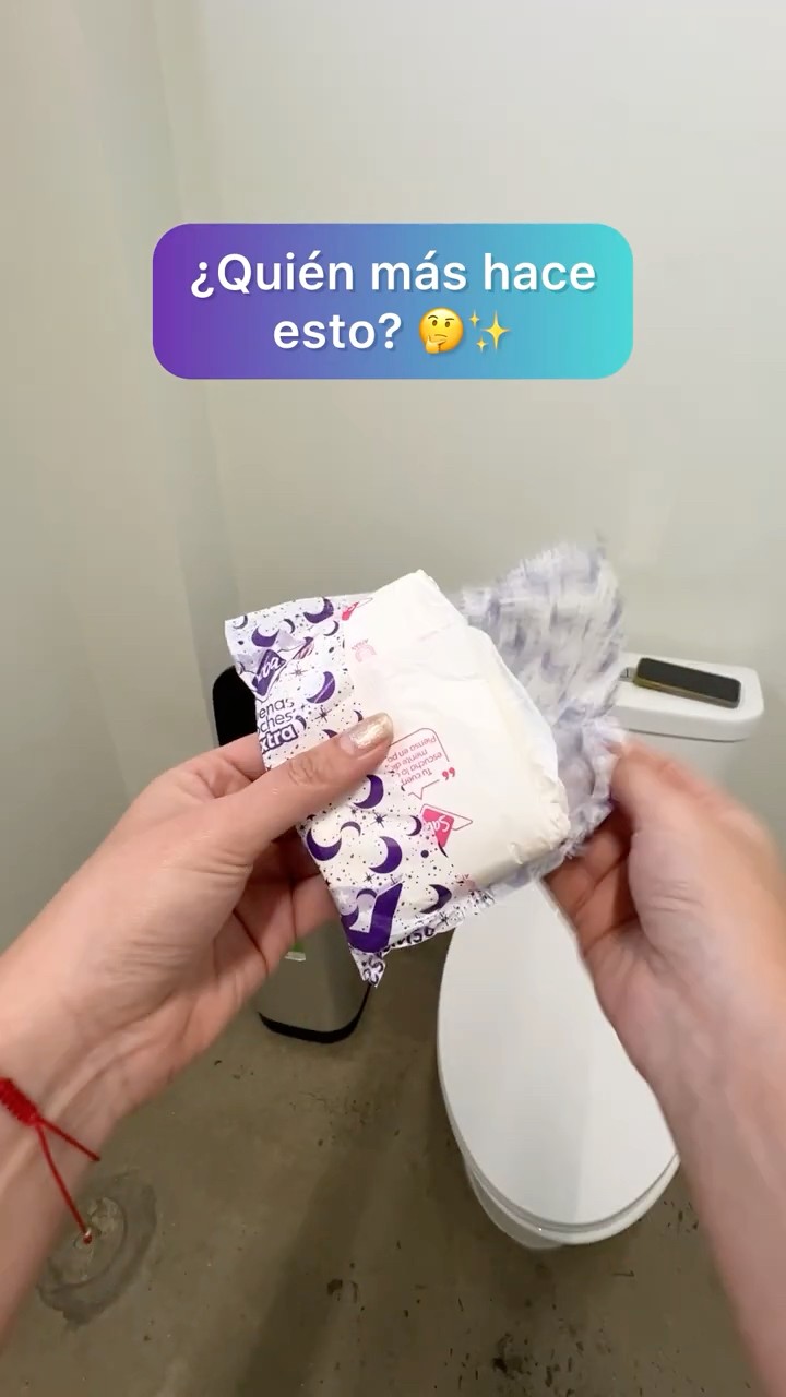 La forma correcta de tirar una toalla sanitaria @soydanibarajas