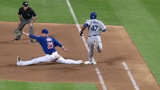 LAD@NYM: Duda makes the long stretch to get the out