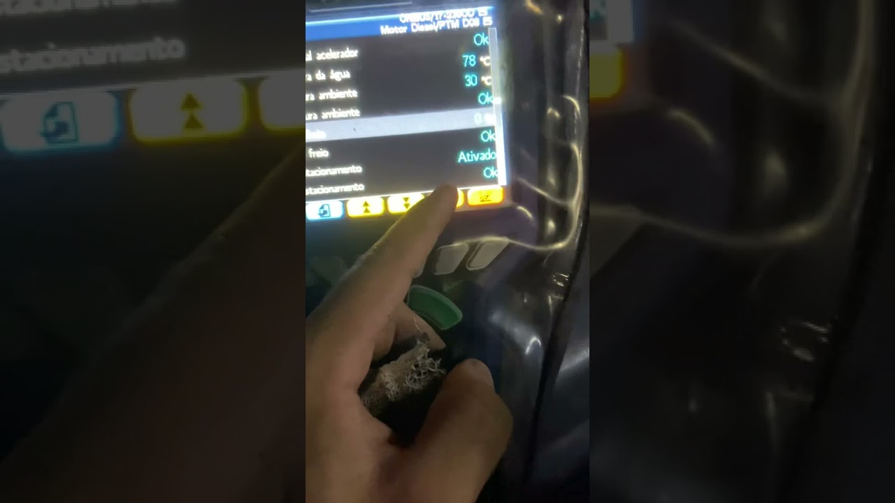 Volkswagen motor man D08 15-190 cortando aceleração “ sensor do freio "