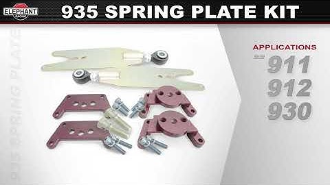 935 Spring Plate Kit for Porsche 911, 912, & 930 Elephant Racing Suspension Products