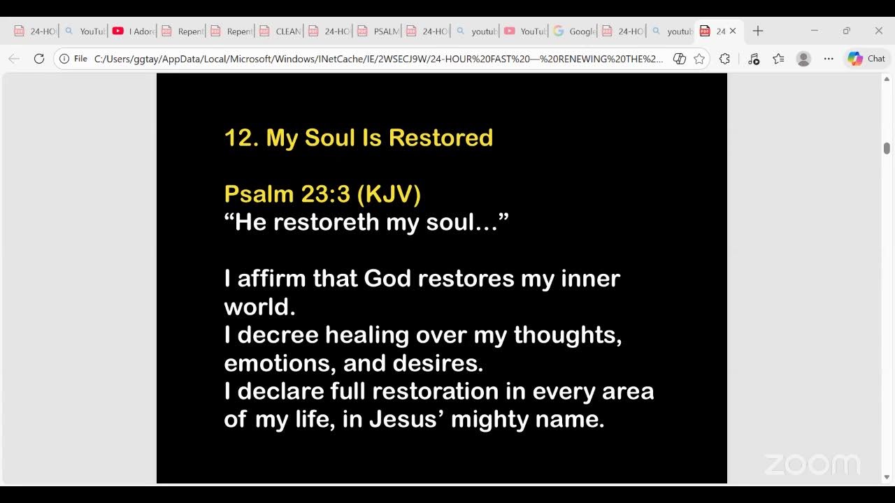 5TH HR- 24TH HR- RENEWING MY MIND