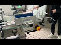 Round container sticker labelers #labelingmachine #machinery #automation