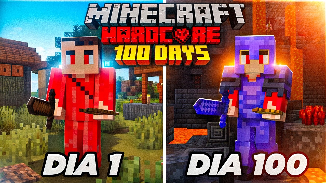 SOBREVIVÍ 100 DÍAS EN MINECRAFT HARDCORE!