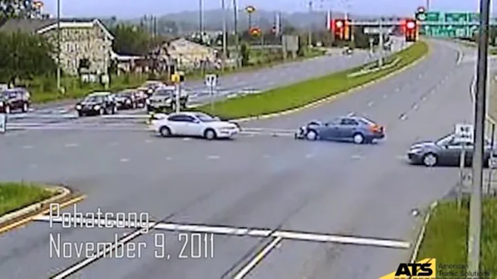 Car crashes caught on red light cameras from around New Jersey