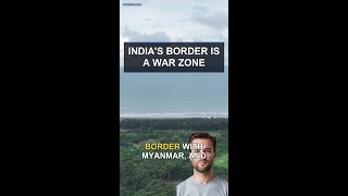 India Is Getting Squeezed: War Zone on One Side, China on the Other | Myanmar Crisis #Shorts