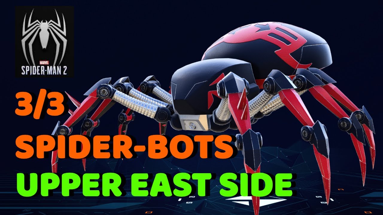 All Upper East Side SpiderBots Locations SpiderMan 2 PS5 YouTube