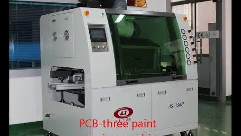 PCB three paint spraying machine