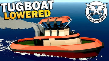 Lowering The Bridge!  - Tug Boat Build - Stormworks - Part 4