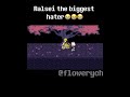 Ralsei the biggest hater 😭😭 #deltarune #animation #viral