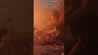 Can two drummers play on the same drum kit ? #drumvideo #drumshorts #drumshow