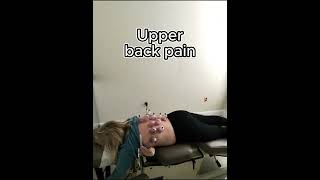 Upper back adjustments can help with upper back pain and can help improve mobility.