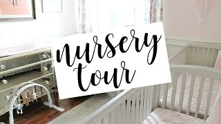 Twin Baby Girls Nursery Tour: Pink + White Decor | Kendra Atkins Hey guys! Today I am finally sharing with you our nursery for our twin baby girls! They were born December 16th so now I can show