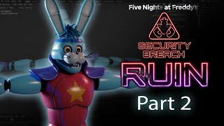 [Blender] Fixed Glamrock Bonnie timelapse PT.2