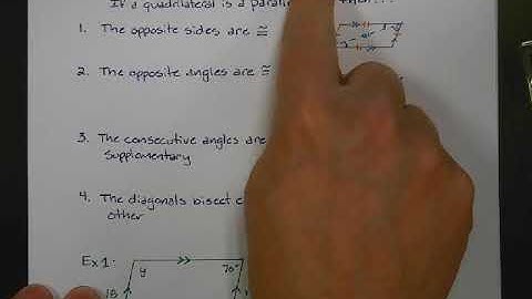 Math 2 Lesson 5.2 Properties of Parallelograms