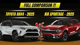 KIA Sportage Hybrid 2025 vs Toyota RAV4 Hybrid 2025 | Specs Comparison | Interior Look
