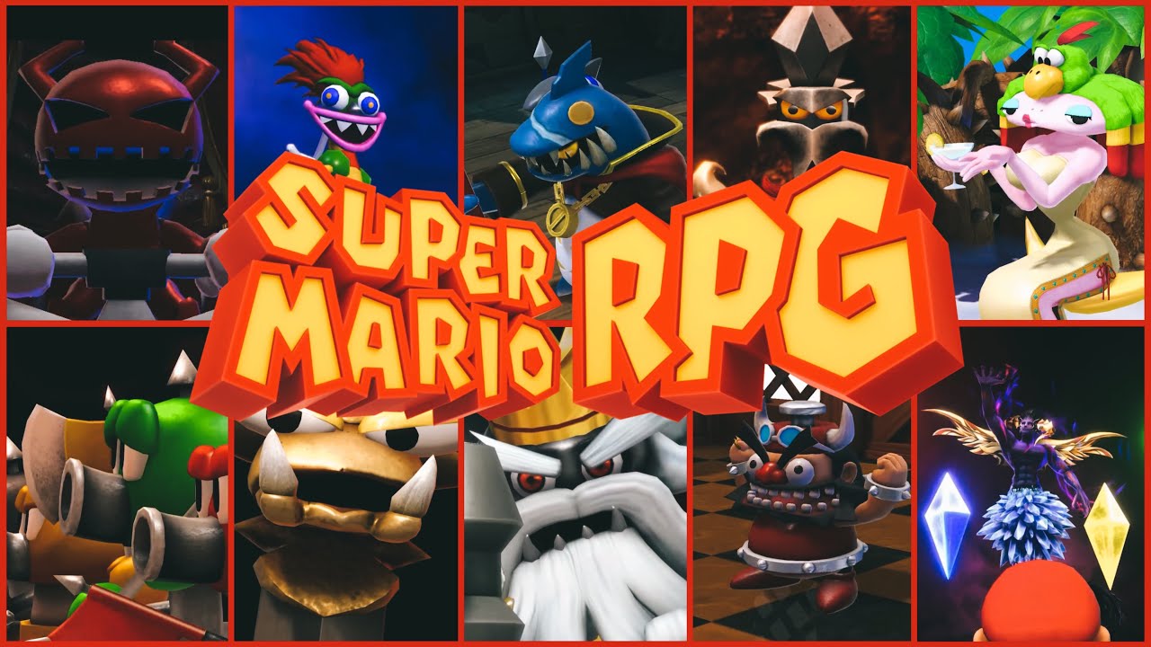 All Boss Intro Cutscenes in Super Mario RPG [2023 REUPLOAD]