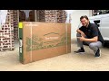 Samsung terrace outdoor tv unboxing install and demo frisco tx