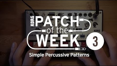 volca modular Patch of the Week 3: Simple Percussive Patterns