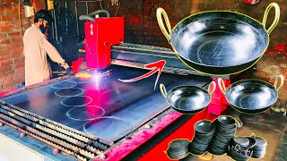 Iron Cookware Making Process || Iron Cookware Manufacturing || CNC Laser Iron Sheet Cutting Machine