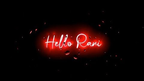 🥀 Hello Rani Hai Rani Sambalpuri Song Whatsapp Status || New Black Screen Lyrics Status || #iMovie