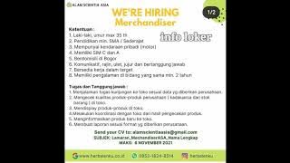 info loker Alam Scientia Asia Bogor