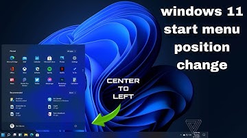 how to change start menu position in windows 11