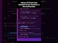 Infosys/TCS Interview Question Arrow Function vs Normal Function #coding #interview #frontend #code