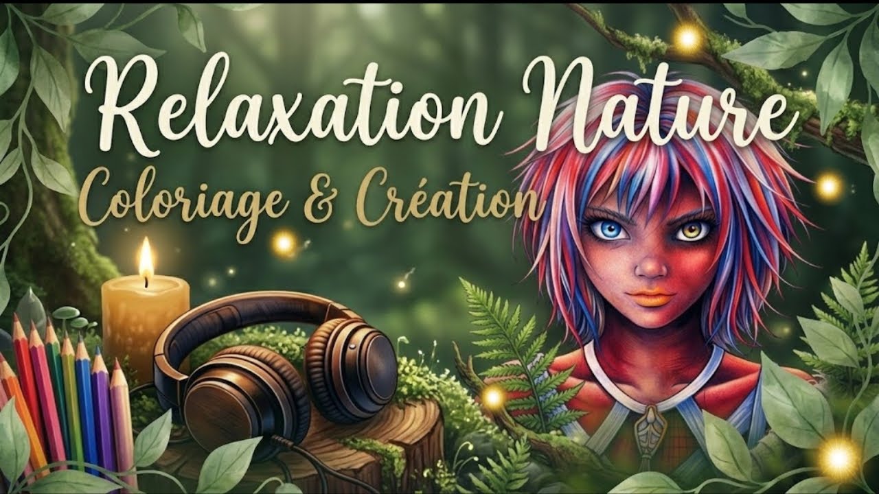 ASMR coloriage | La NATURE te CHUCHOTE …