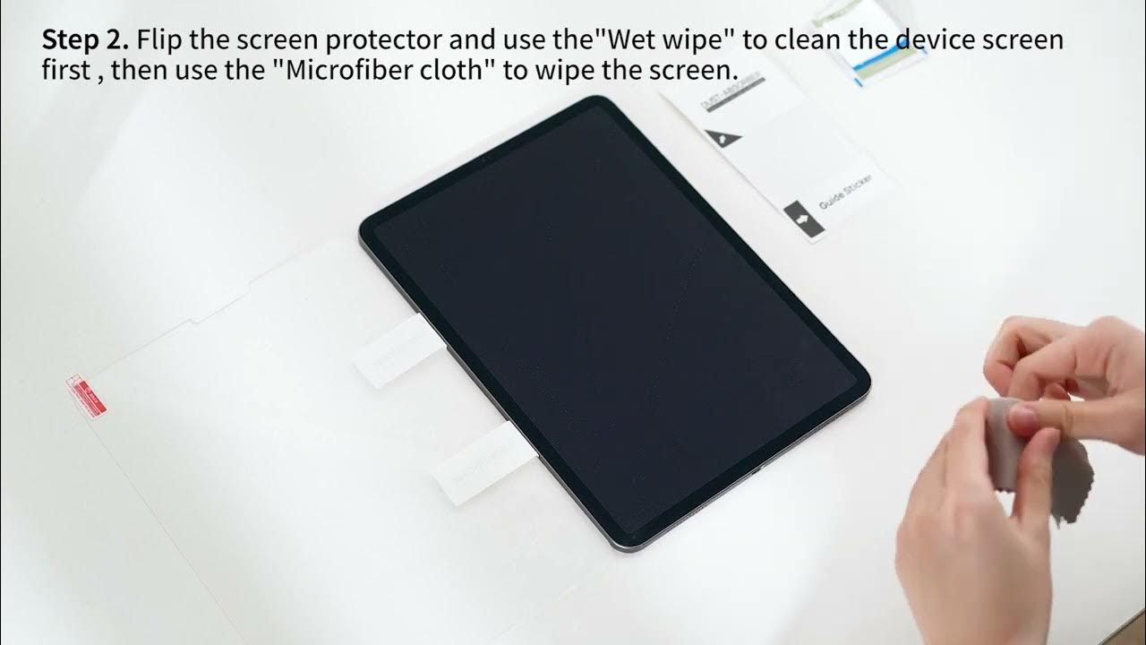 SmoothArmor 02 Installation video for tablet screen protector with