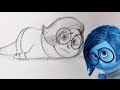 How to draw sadness from pixars inside out dramaticparrot